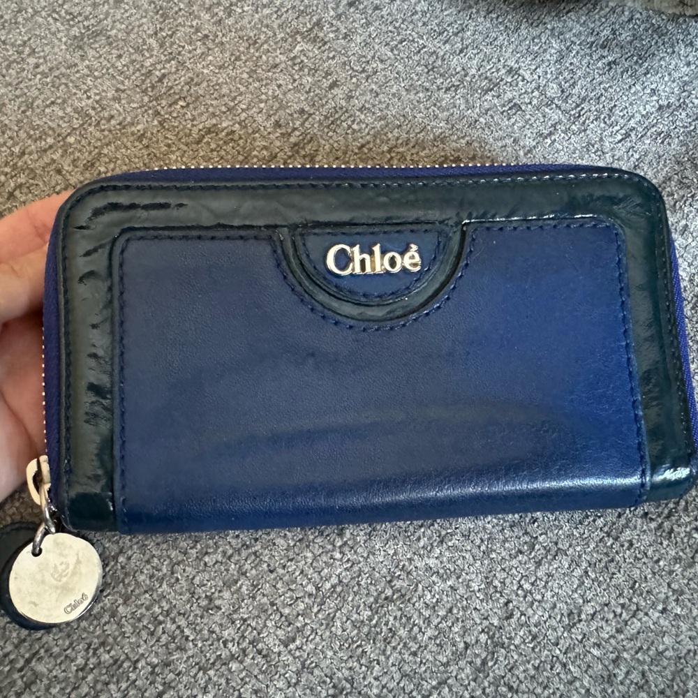 Chloe Blue Wallet